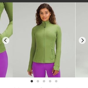 Lululemon Define Jacket *Luon in Green Foliage Size 6